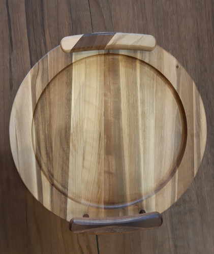 سینی گرد چوبی