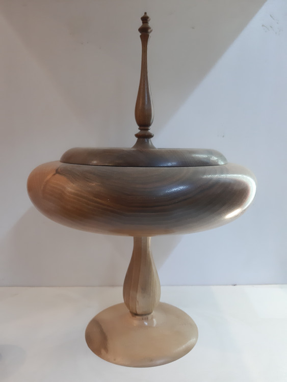 شکلات خوری پایه دار چوب گردو