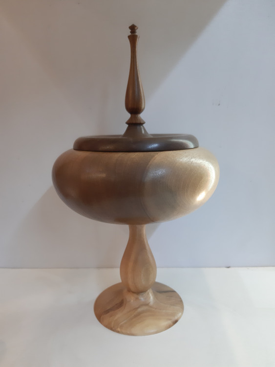 شکلات خوری پایه دار چوب گردو قطر ۲۰