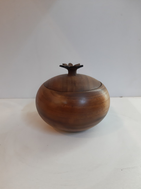 قندان چوب گردو یک تکه قطر ۱۲