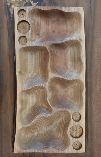 سینی مزه دست تراش چوب گردو