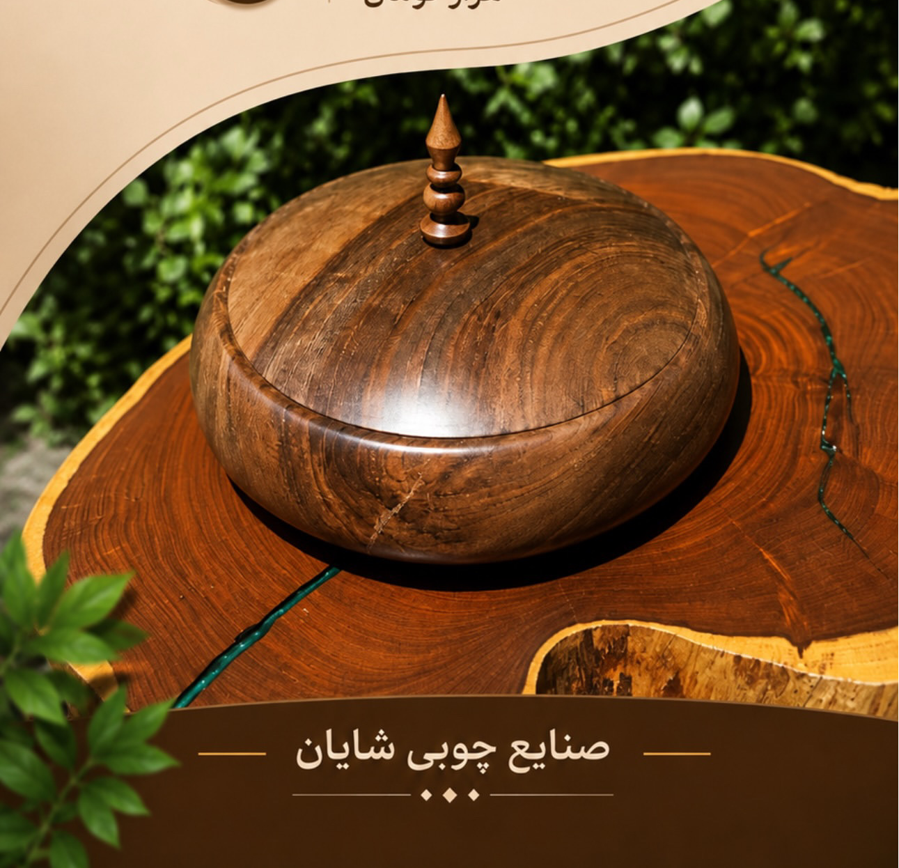 شکلات خوری چوب گردو